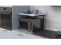 Помощна етажерка за кухня Kitchen 301 (бяло/черно)